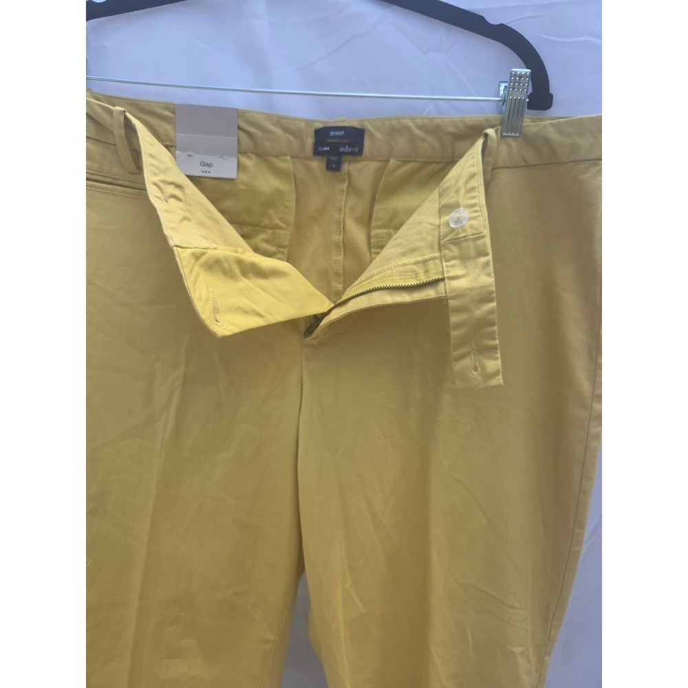 Gap Aubrey Skinny Stretch Pants Womens 18 Mustard Ankle Chino Trousers NEW - Picture 3 of 6